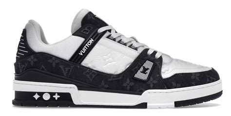 soulier lv|Lv sneakers black and white.